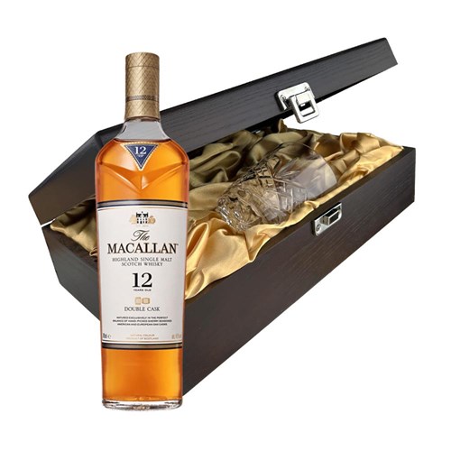 The Macallan Double Cask 12 YO Whisky In Luxury Box With Royal Scot Glass
